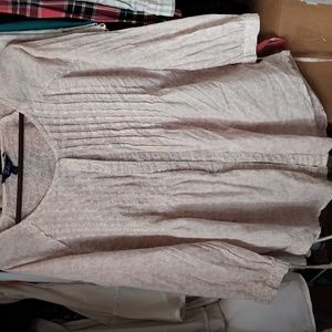 Indigo cotton floral top